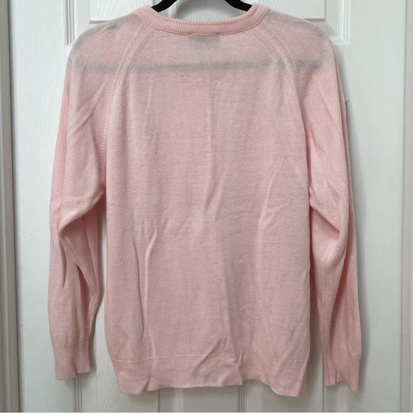 Alicia Pastel Pink Cardigan Made in USA - Picture 4 of 4